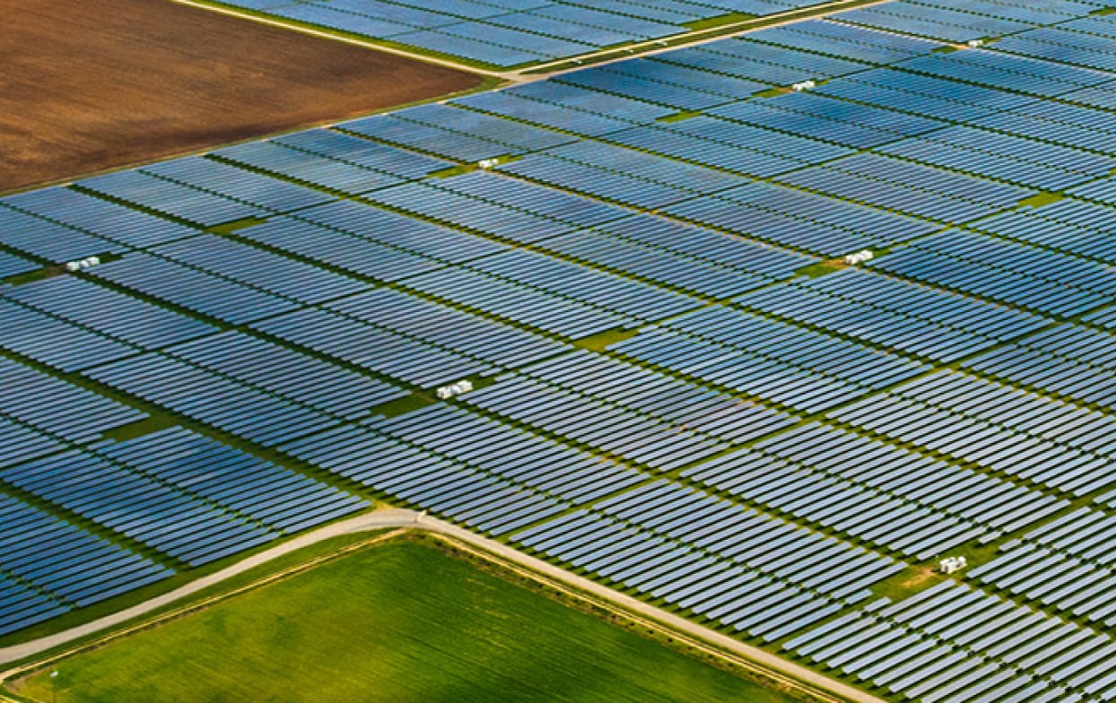 Solar pannel farm